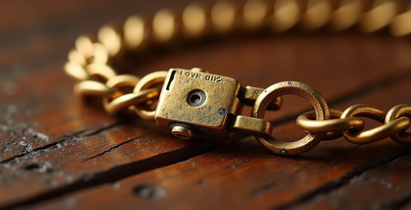 Close-up of rare discontinued jewelry pieces in vintage display case