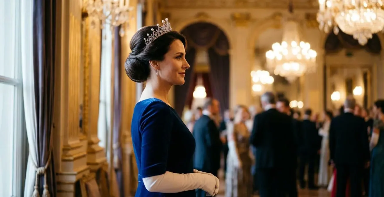 Elegant evening formal setting showcasing tiara etiquette and protocol