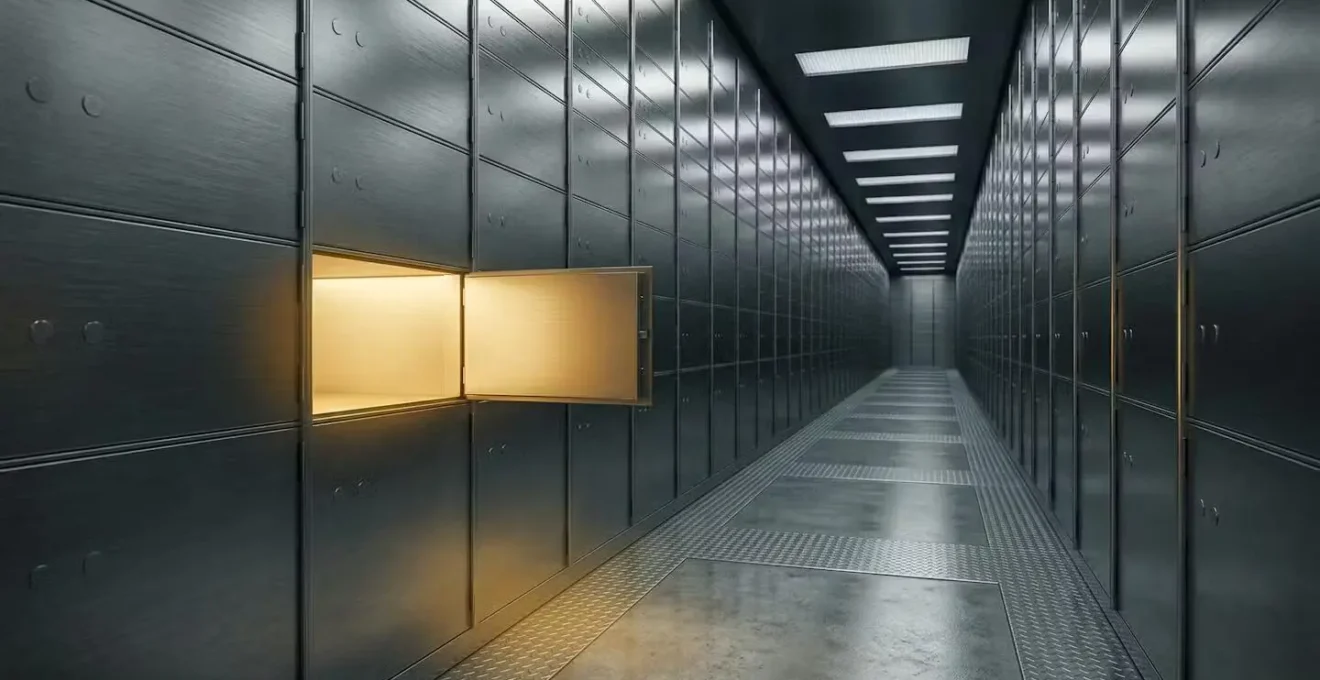 High-security professional vault facility for precious metals storage